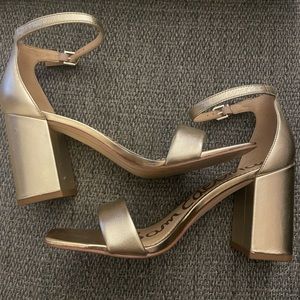 Size 7 Sam Edelman Gold Shoes